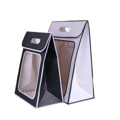 Custom Cardboard Packaging Paper Bag with Window - Image 3