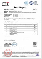 testing reprot certificate from Jinjiang Henghao Shoe Industry Ltd.