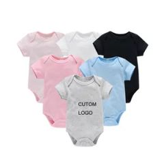 Custom Organic Cotton Newborn Baby Rompers - Image 4