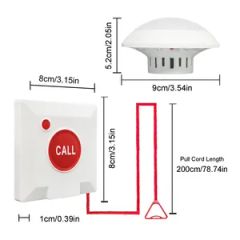 Hospital Wireless Call Nurse Emergency Button System - Image 6