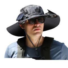 Removable Solar Charging Fan Outdoor Sunshade Cap - Image 5