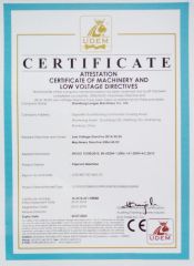 CE certificate from Shandong Longze Machinery Co., Ltd.