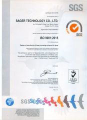 ISO9001 certificate from Sager Technology Co., Ltd.