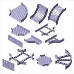 Galvanized Iron Perforated Cable Trays Color Silver Brand Sun Power Shape Rectangular Sheet Thickness 2mm Material Galvanized - Image 3