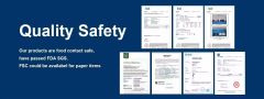 Food Safe Packaging certificate from Guangxi Progreen Packaging Co., Ltd.