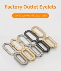 Custom Metal Grommets for Hoodies and Leather Garments Shape Round Model NO. DY Origin China Material Metal Technics - Shanghai Sky Industrial Products Co., Ltd