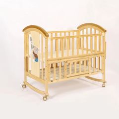 High Durability Baby Cradle Bassinet with Safety Guardrail - Image 1