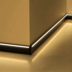 Aluminum Alloy Baseboard LED Channel Corner Strips for Flooring Lighting LED Profile - Image 3