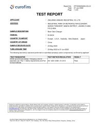 EN 12221: 2008 + A1: 2013 certificate from Zhejiang Hanhao Industrial Co., Ltd.