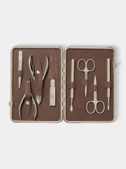 F. Hammann Leather Large Manicure nails cutter Set - Image 2