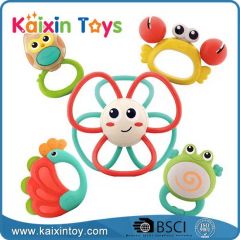 Hot Selling Animal Rattle Toddlers Sensory Teething Rattles Shaking Hand Bell Baby Bell Teether Toys for Infant - Image 1