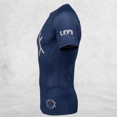 Professional Short-Sleeve Compression Rash Guard for BJJ, MMA, and Martial Arts Training - Custom Wholesale Activewear - Image 4