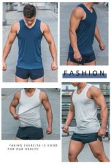 Lightweight Men's Summer Basketball Training Vest - Breathable Ice Silk Top - Image 2