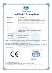 CE for acrylic bending machine certificate from Shandong Ruby CNC Equipment Co., Ltd.