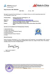 Audited Supplier certificate from Suzhou Conversion Technology Co., Ltd.