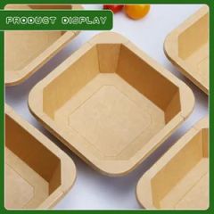 Eco-Friendly Kraft Paper Bowl with Lid for Diet Salad Ice Cream Yogurt - Xinguokang Paper Co., Ltd