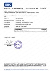 FDA-Certificate certificate from Zhenjiang Chunhuan Sealing Materials Co., Ltd. (Group)