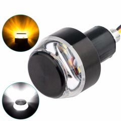 Raych Custom 2PCS Handlebar Side Marker Indicator Blinker Motorcycle Handle Bar End Motorcycle Running Lights LED Turn Signals - Image 1
