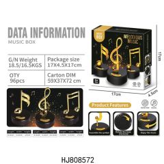 Musical Toy Children Educational Creative Symbol on-Chain Music Box Musical Decorations Gift - Image 3