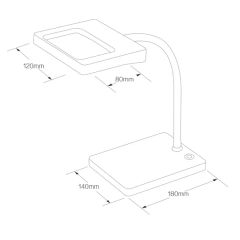 New LED Working Lamp Dimmable LED Table Magnifying Lamp - Image 3