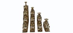 Yellow Polished Hanging Lotus Diya 3 Steps Color Yellow Size all size Material Brass Shape Lotus Steps Occasion - Image 1