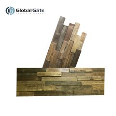 3D natural wood background panel for indoor usage - Wood wall panel cladding - Image 1