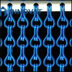 Aluminium Metal Chain Fly Pest Insect Door Screen Curtain Control Silver or Gold Screens & Room Divider - Image 4