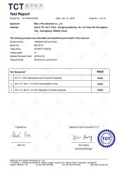 EN71-1-2-3 TEST REPORT certificate from MAX (HK) INDUSTRIAL CO., LIMITED