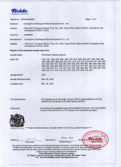 REACH certificate from Guangzhou Xiufangyuan Beauty Equipment Co., Ltd.