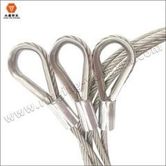 Stainless 304 7X7 Wire Rope 1mm Thin Wire Sling with Loop - QINGDAO YONGXIN RIGGING CO., LTD.