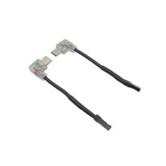 Angled Low Profile USB Micro Cable for Mobile Devices Jacket PVC Larkat Dwc Color Black Shielding Braid Trademark ESTAR Private Mold - Image 1