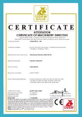 CE-Hand Winch certificate of Giant Lift Co., Ltd. – certificate photo, supplier certificates section