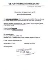 Our certificates certificate from Jinan Francis Import and Export Co., Ltd