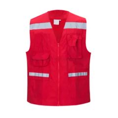 Customzation Visibility Reflective Waistcost with Pockets Work Safety Vest - Wuhan Oberon Import & Export Co., Ltd.