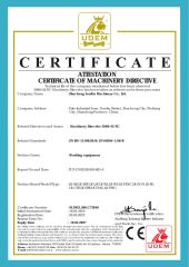 CE01 certificate from Zhucheng Lonkia Co., Ltd