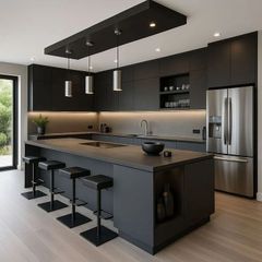 Modular Kitchen Service Kitchen Type All Shutter Finish All Kitchen Layout All Cabinet Core Material All Hardware Brands Kessebohmer, Hettich, Ebco, Blum, Hafele, Grass, - Image 3