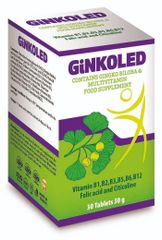 GINKOLED; GINKO BILOBA EXTRACT AND B COMPLEX 30 TABLET/150ML SYRUP - Image 1