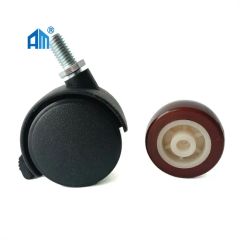1 5 Inch 2 Inch Hardware for Furniture Caster Wheels with Brake PVC Furniture Caster Wheels - Image 4