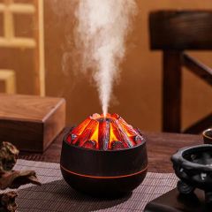 Carbon Fire Humidifier Mini Mute Fog Flame Humidifier USB Smart Bonfire Humidifier for Living Room - Image 6