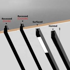 New Design Indoor 48V Aluminium Profiles Magnet Linear Track Lighting System LED Magnetic Ceiling Light for Stretch Ceilings - Image 2