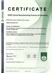 GMPC certificate of Yixing Allwin Products Co., Ltd. – certificate photo, supplier certificates section