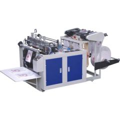 Double Line Hot Cutting T-Shirt Bag Making Machine (DFR-900D) - Zhejiang Songshan Machinery Co., Ltd.