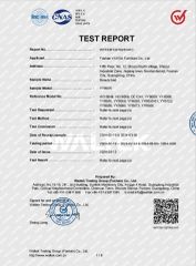 TEST REPORT certificate from Foshan Yayou Furniture Co., Ltd.