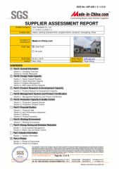 SGS report certificate from JOSO CORPORATION