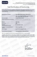 EN 1303 certificate from Wuxi GMB International Corporation