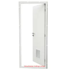 Steel Door with Bottom Ventilation Louver for Temporary Showers CHAM SDBVL600  - China Modular Holdings Limited