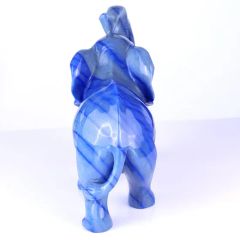 11 Inches Natural Blue Aventurine Gemstone Carved Crystal Elephant Crystal Healing Crafts Home Decor Collectible - Image 5