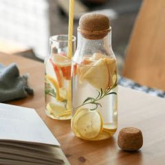 Cork Lids Round Glass Jar Storage Containers Origin China Certification CE Model NO. EB-S084 Trademark ECOLINK Type Small Package - Image 4