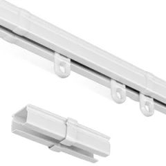 Wholesale Customized Classic American Style Surface Mount Single Layer Curtain Track - Image 4