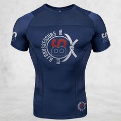 Professional Short-Sleeve Compression Rash Guard for BJJ, MMA, and Martial Arts Training - Custom Wholesale Activewear - Image 1